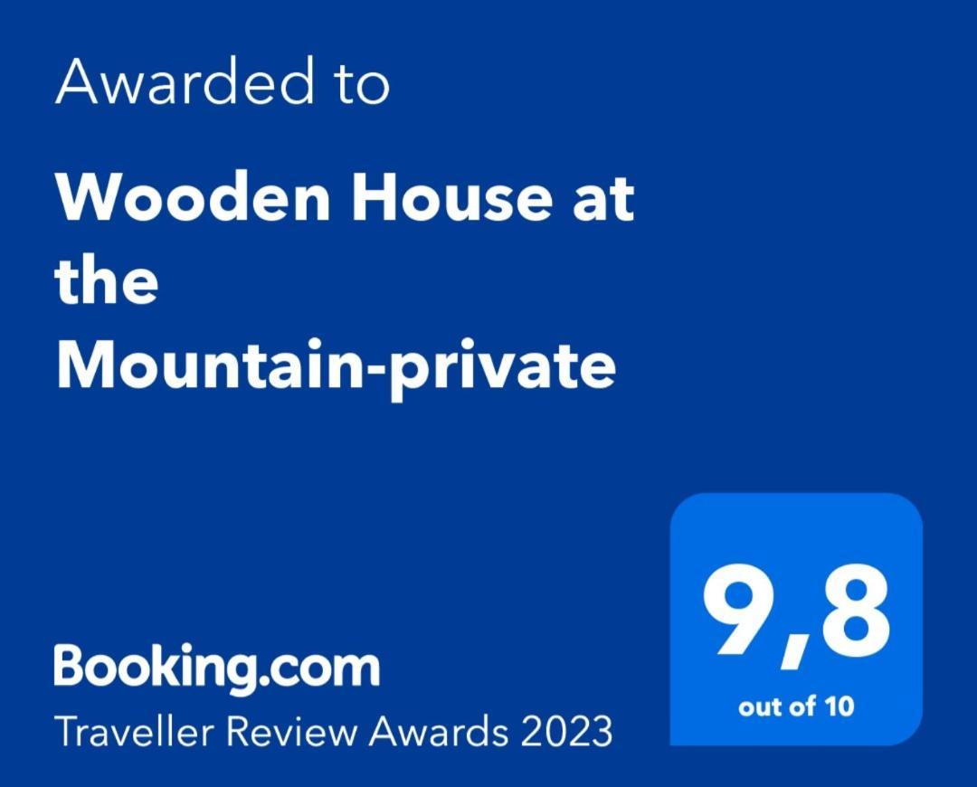 Hostal Wooden House At The Mountain-Private Paránimfoi Exterior foto